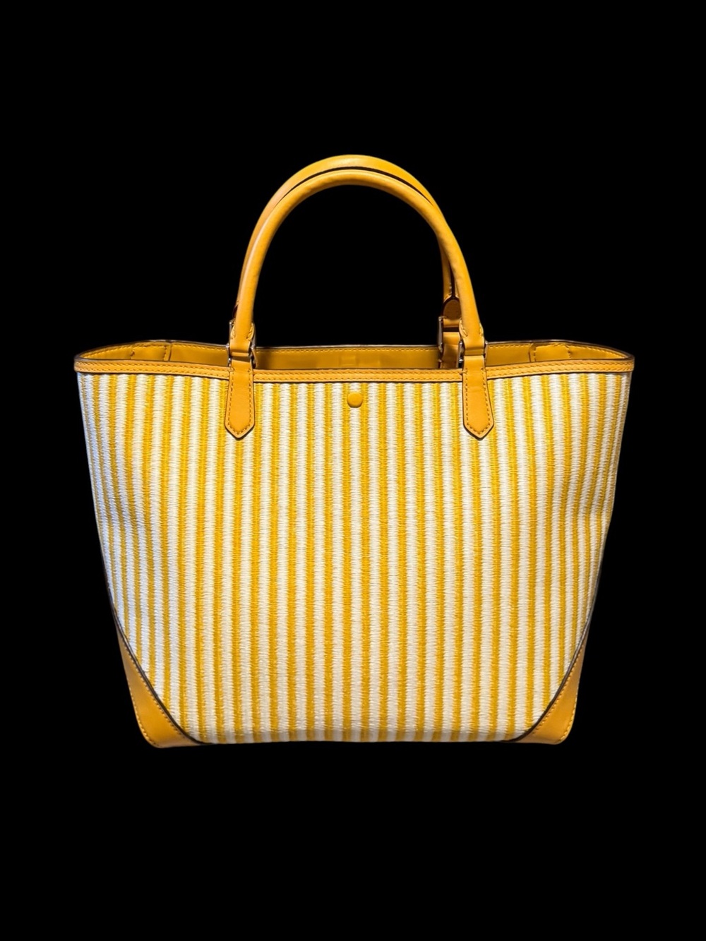 Kate Spade New York Buddie Striped Straw Tote - Picture 6 of 14